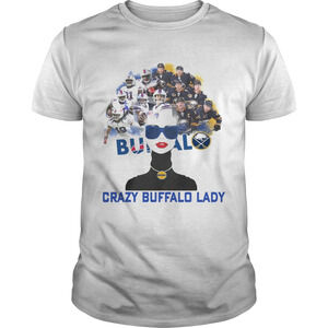 Buffalo Bills And Buffalo Sabres Crazy Buffalo Lady Shirt